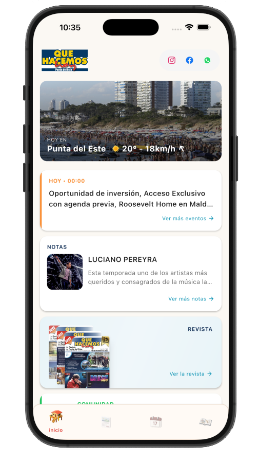 Que Hacemos Hoy App Preview
